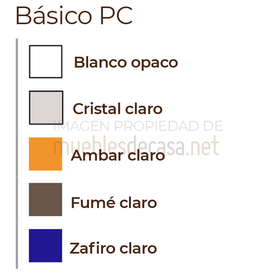 Paleta colores básicos PC Vondom